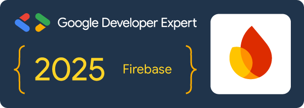 Google Developer Experts 2025 badge, Firebase