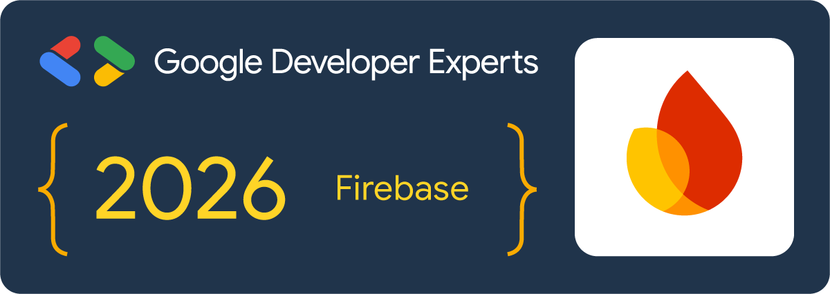 Google Developer Experts 2026 badge, Firebase